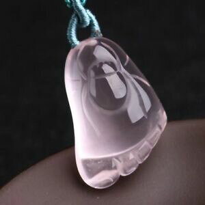 yzWG[EANZT[ [YNH[cNX^ub_i`NX^100 handmade transparent rose quartz crystal buddhas foot natural crystal gift