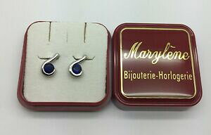 yzWG[EANZT[ COboucle doreille en argent massif livree dans un ecrin prete a rir