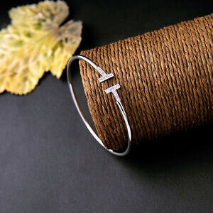 �y���������z�W���G���[�E�A�N�Z�T���[ ���W�b�h�u���X���b�g�I�[�v���V���o�[�A�[���f�R�V�F�C�v�W���R�����g���I���W�i��bracelet rigid ouvert argente art deco t forme cz zircon retro original ct8