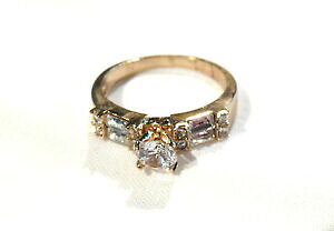 �y���������z�W���G���[�E�A�N�Z�T���[ �W���G���N���X�^�������O�����Obijou alliage dore bague cristal blanc ring