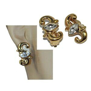 yzWG[EANZT[ tXCONX^Nbva france boucles doreilles clips de couleur or cristal blanc bijou
