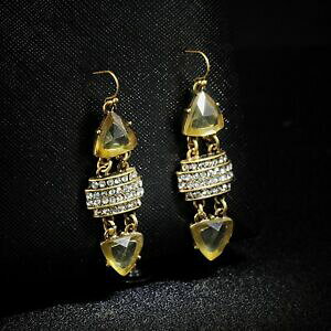 yzWG[EANZT[ t@bVCOS[hNX^gCAOBe[Wboucle doreilles fashion crochet dore cristal transparent triangle vintage a8