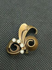 �y���������z�W���G���[�E�A�N�Z�T���[ �X�g���X�u���[�`broche ancienne en metal avec strass ref s327