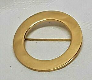 yzWG[EANZT[ WGBe[Wu[`Am[l^bijou vintage broche anneau signe monet metal couleur or a4