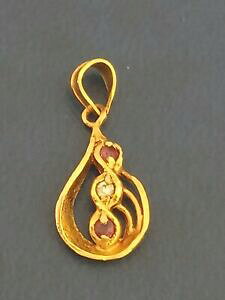 【送料無料】ジュエリー・アクセサリー ゴールドプレートペンダントストラスpendentif plaque or avec strass ref d239