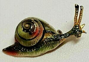 �y���������z�W���G���[�E�A�N�Z�T���[ �W���G�����B���e�[�W�J�^�c����bijou vintage broche escargot snail aluminium emaille j9