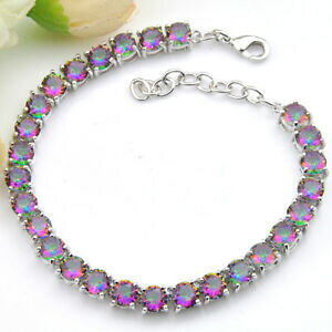 yzWG[EANZT[ zf[t@CWG[gp[YVo[uXbgholiday fine jewelry gift mystical rainbow mystic topaz gemstone silver bracelet