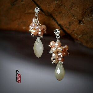 yzWG[EANZT[ COp[EH[^[J`[XC[ghbviCgboucles doreilles clou perle de culture deau douce goutte soiree cadeau tz1 bb