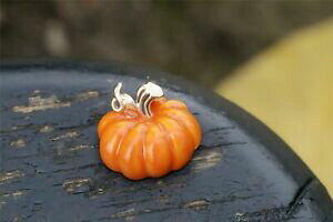 yzWG[EANZT[ uu[`pvLy_gIWIWibroche pendentif potiron orange email artisanal original xz 3