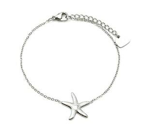 yzWG[EANZT[ `[X^[V[Vo[X`[t@C`F[uXbgbc3685f bracelet fine chaine avec charm etoile de mer acier argente