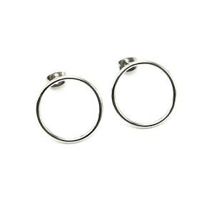 �y���������z�W���G���[�E�A�N�Z�T���[ �����O�C�������O�T�[�N���R���^�[�V���o�[�X�`�[��bo1811f boucles doreilles cercle contour acier argente