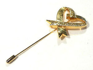 yzWG[EANZT[ WGsy[AgDXxgpu[`bijou alliage dore broche epingle loreal arthus bertrand paris brooch