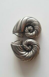 yzWG[EANZT[ WG[^zCgJ^cCONbvbijoux metal blanc escargot boucle doreille clip hauteur 5 cms largeur 35 cms