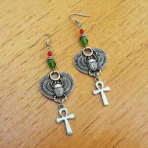 yzWG[EANZT[ GWvgANNXCOboucle doreille croix de ankh egyptienne amulette talisman de protection