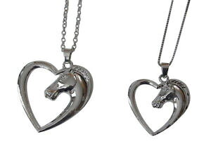yzWG[EANZT[ n[gy_glbNX2 colliers pendentif tete de cheval entoure dun coeur