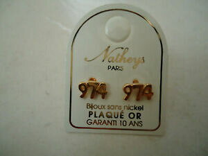 yzWG[EANZT[ sAXjIS[hv[gboucle d oreille 974 ile de la reunion plaque or