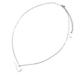 【送料無料】ジュエリー・アクセサリー ファインチェーンネックレスミニシルバースチールギターペンダントcc1411e collier fine chaine pendentif mini guitare acier argente