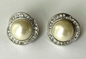 yzWG[EANZT[ Be[WCOt[J{VVo[p[CXg[Nbvvintage boucle doreille fleur cabochon perle argente strass clips neuf 2,3cm