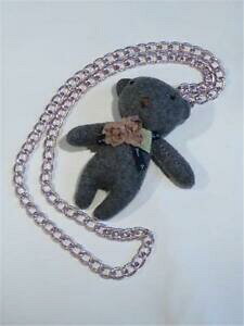 �y���������z�W���G���[�E�A�N�Z�T���[ �~�j�`���A�e�f�B�x�A�l�b�N���Xun tres mignon collier dun miniature nounours ours cg1942