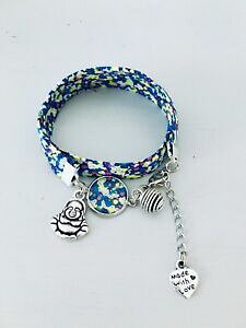 �y���������z�W���G���[�E�A�N�Z�T���[ �u���X���b�g�y���_���g�A�C�f�Abracelet liberty fleuri avec pendentif bouddha et perle a parfumer, idee cadeau