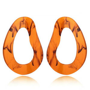 yzWG[EANZT[ COO[WANT[NuEfemmes boucle doreille, oreilles, goujon, acrylique, cercle, braun zc1010