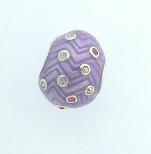 �y���������z�W���G���[�E�A�N�Z�T���[ �`���~���A�V���o�[�X�^�[�����O�V�F�u�����G�b�O�z�[���i�C�����A20251758 chamilia argent sterling chevron oeuf breloque neuf retire rare