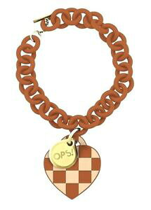 yzWG[EANZT[ u``FbJ[XJbLNI[VR[IWikI[Hops bracciale damier scacchi cuore silicone ref opsbr107 nuovo originale