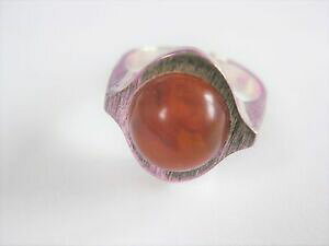 �y���������z�W���G���[�E�A�N�Z�T���[ �V���o�[�����O�A���o�[bague en argent 835 avec ambre