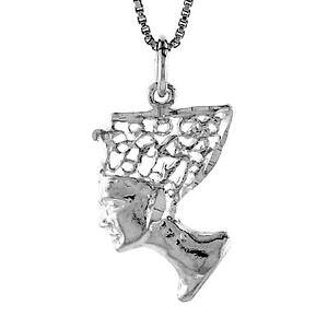 yzWG[EANZT[ Vo[X^[ONC[ltFeBeBIuGWvgy_gubNC^Aargent sterling reine nefertiti de egypte pendentif breloque,18 italien