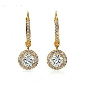 yzWG[EANZT[ XtXL[EhCORGcCG[S[hbL|Pbgboucles doreille rondes pendantes swarovskiRelements plaque or jaune pochette