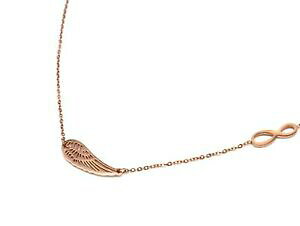 yzWG[EANZT[ AWEBOy_gt@C`F[lbNXcc2099e collier fine chaine avec pendentif aile dange ajouree et infini ac