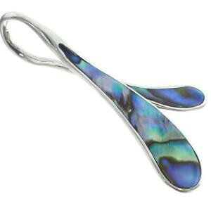 yzWG[EANZT[ pEAI[VFX^[OVo[44cm paua coquille dormeau 925 argent sterling