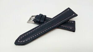 yzWG[EANZT[ Nm[bracelet montre en cuir special chronot bleu disponible de 18mm a 26mm