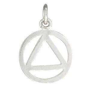 yzWG[EANZT[ Vo[X^[O\uGeBV{y_gubNC^Aargent sterling sobriety symbole recuperation pendentif breloque, 18 italie