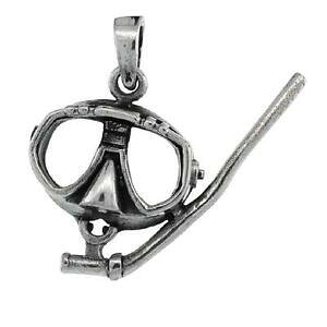 yzWG[EANZT[ Vo[X^[OXL[o_CrO}XNVm[Py_gubN{bNXargent sterling scuba diving masque amp; snorkel pendentif breloque,18 b