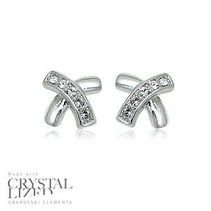 yzWG[EANZT[ Xp[NNXXtXL[NX^zCgS[hbLX^bhCOsparkle cross swarovski elements crystal 18krgp white gold plated stud earrings