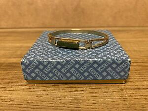 �y���������z�W���G���[�E�A�N�Z�T���[ �r���e�[�W�u���X���b�g�G�C�{���S�[���f���O���[���I���W�i���{�b�N�Xbracelet vintage ancien avon , dore vert, cret dorigine