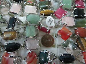 yzWG[EANZT[ O^[RCYAQ[gOt@bVWG[bg20 rings whole turquoise agate gemstone rings fashion jewelry lot