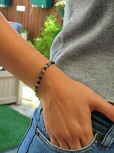 �y���������z�W���G���[�E�A�N�Z�T���[ �X�^�[�u���X���b�g�r�[�Y�w�}�^�C�g�^�C�j�[�X�^�[�r�[�Y�J�t�X���[���X�^�[�Y�r�[�Ystars bracelet, beaded hematite tiny star bead cuff small stars gemstone beads