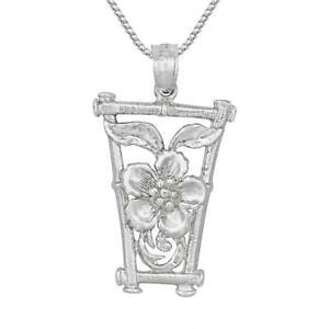 �y���������z�W���G���[�E�A�N�Z�T���[ �V���o�[�X�^�[�����O�t�����[�y���_���g�u�����b�N���C�h�C���C�^���A�`�F�[���{�b�N�Xargent sterling pendentif fleur breloque,fabrique en usa,italien boite chaine