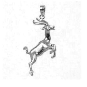 yzWG[EANZT[ Vo[X^[O\bhMy_gubNChCC^A{bNXargent sterling bouc 3d solide pendentif breloque,fabrique en usa,italien box