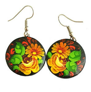 yzWG[EANZT[ WXgHWXgHCOXBiboucles doreilles jostovo fabrication artisanale peint a la main par slavina