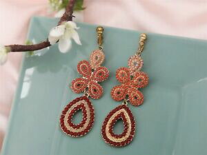 yzWG[EANZT[ CONbvO~jp[t@CsNIWIWiboucles doreilles clips longue mini perle fin rose orange original cadeau a3