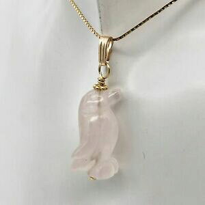 yzWG[EANZT[ [YNH[cyMy_gdarling rose quartz pingouin 14k or rempli pendentif 509273rqg