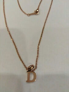 yzWG[EANZT[ uU[YEFCX`[[YlbNXiCbrosway, collier 45cm avec lettre initiale d en acier roses , neuf