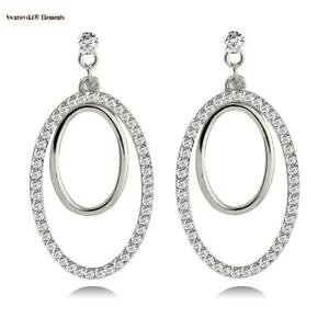 yzWG[EANZT[ XtXL[_uI[oNI[RbLzCgS[hcreoles ovales double swarovskiR elements plaque or blanc luxe top qualite