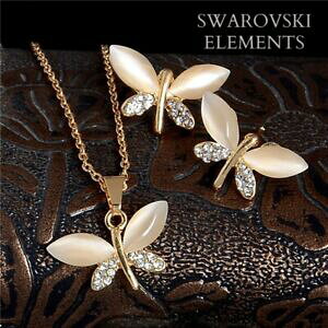 yzWG[EANZT[ Ip[XtXL[RGcg{y_glbNXCOparure opale swarovskiR elements boucles doreille collier pendentif libellule