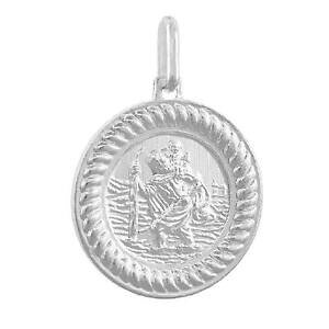 �y���������z�W���G���[�E�A�N�Z�T���[ �V���o�[�X�^�[�����O�Z���g�N���X�g�t�@�[�y���_���g�u�����b�N�C�^���Aargent sterling saint christopher pendentif breloque, fabrique en italie,