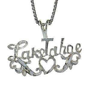 �y���������z�W���G���[�E�A�N�Z�T���[ �V���o�[�X�^�[�����O�^�z�y���_���g�u�����b�N�C�^���A�{�b�N�Xargent sterling i love lac tahoe pendentif breloque,18 italien boite