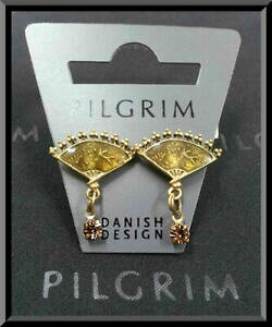 yzWG[EANZT[ S[hbLCOXtXL[NX^nhChBe[WWG[ pilgrim 16k gold plated earrings swarovski crystals handmade vintage jewelry